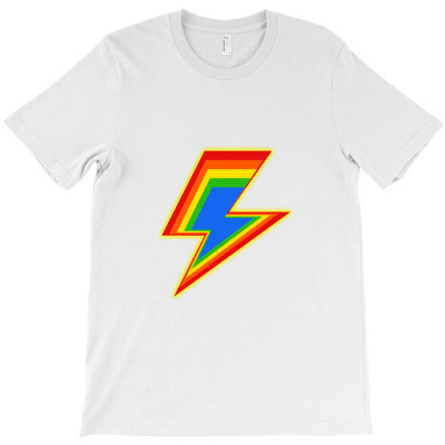 Pride Lightning Bolt T-shirt Designed By Myluphoto