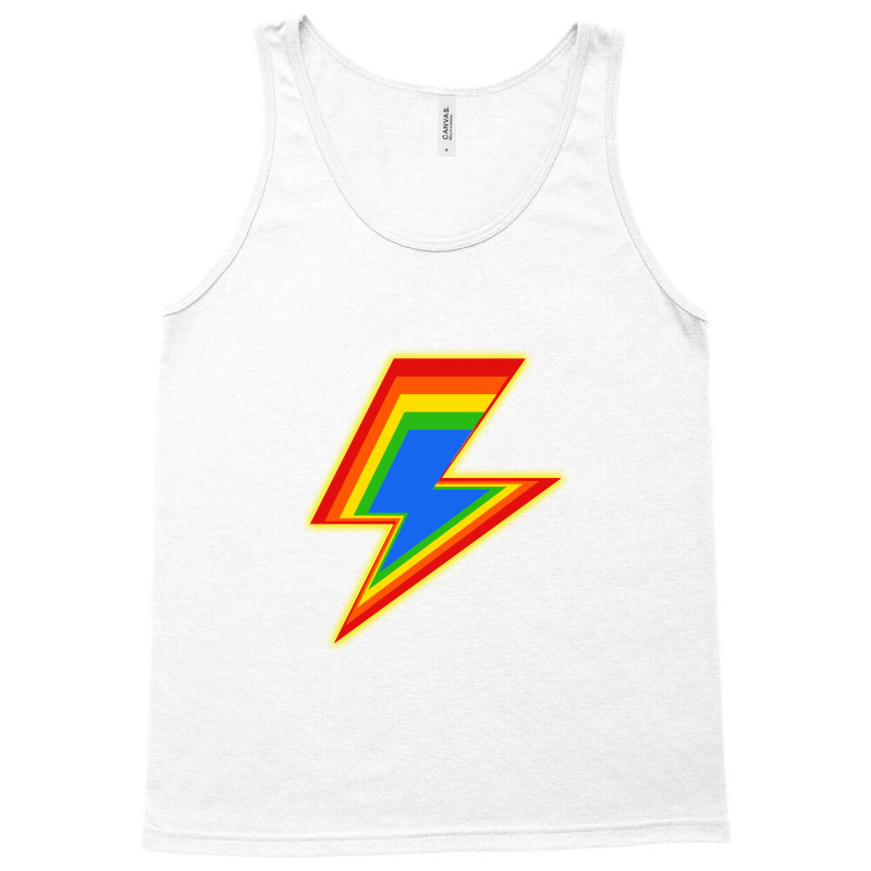 Pride Lightning Bolt Tank Top by myluphoto | Artistshot