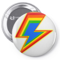Pride Lightning Bolt Pin-back Button | Artistshot