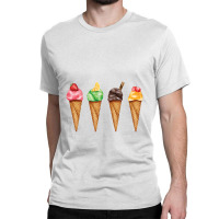 Assorted Ice Cream Cones  Assorted Ice Cream Cones Strawberr Classic T-shirt | Artistshot