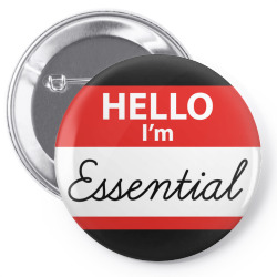hello i'm essential ,essential Pin-back button | Artistshot