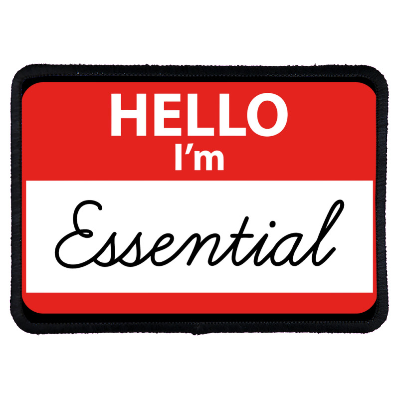 Hello I'm Essential ,essential Rectangle Patch | Artistshot