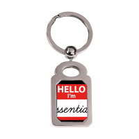 Hello I'm Essential ,essential Silver Rectangle Keychain | Artistshot
