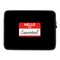 Hello I'm Essential ,essential Laptop Sleeve | Artistshot