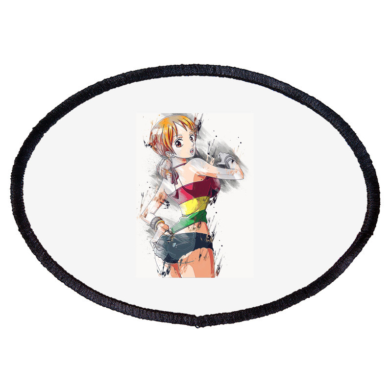 Anime Character Art 14 Oval Patch | Artistshot
