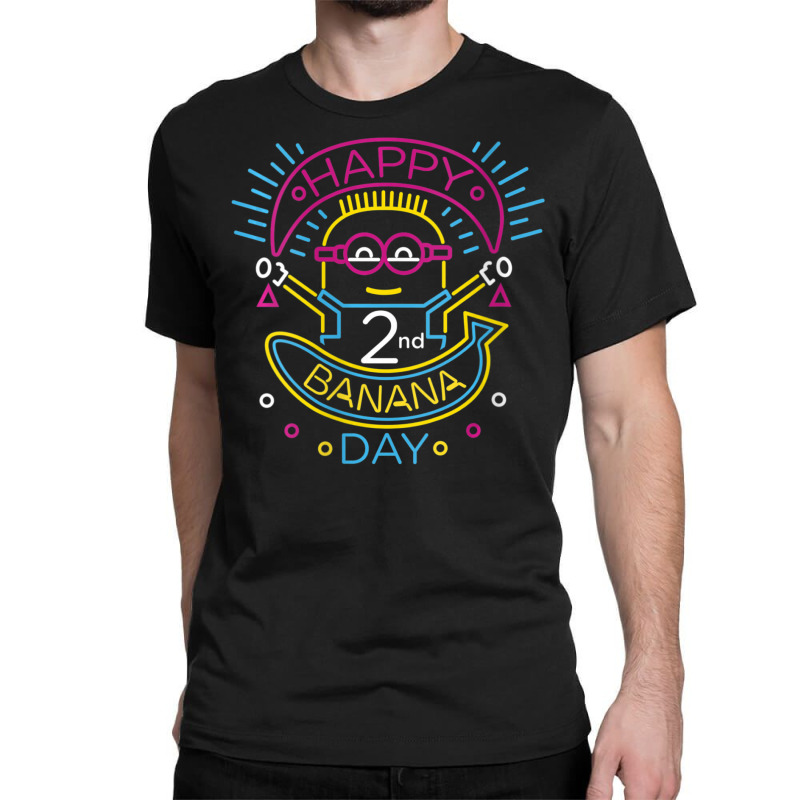 Happy 2nd Banana Day Classic T-shirt by BuiDoc | Artistshot