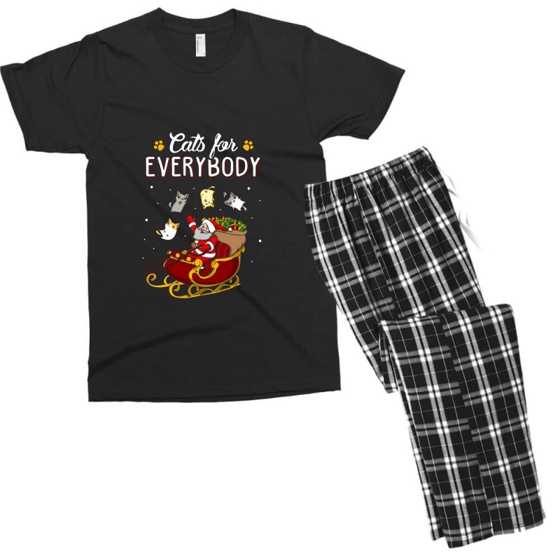 Cats For Everybody Cat Christmas Ugly Christmas Men's T-shirt Pajama Set | Artistshot