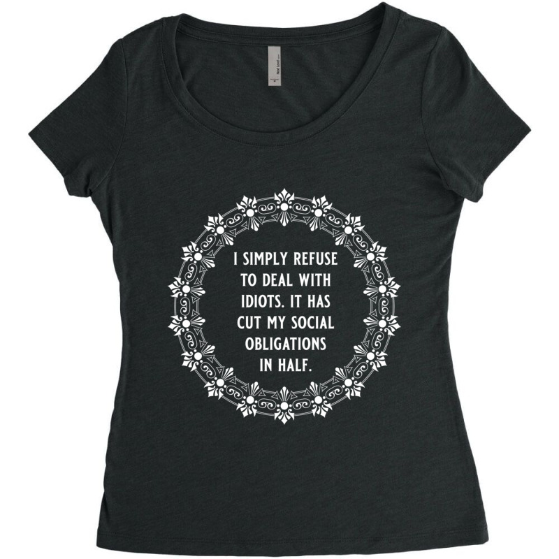 Anthony Bridgerton Quote Women's Triblend Scoop T-shirt by UJAYWEHYE | Artistshot