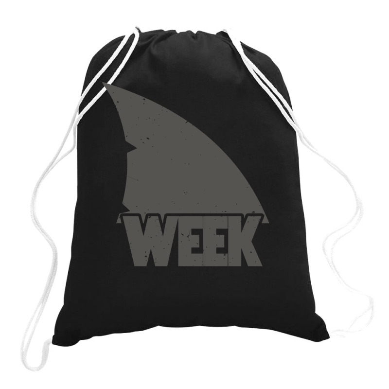 Week Of The Shark Drawstring Bags | Artistshot
