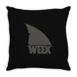 week of the shark Throw Pillow | Artistshot