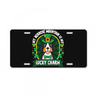 Bernese Mountain Is My Lucky Charm St Patricks License Plate | Artistshot