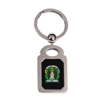 Bernese Mountain Is My Lucky Charm St Patricks Silver Rectangle Keychain | Artistshot