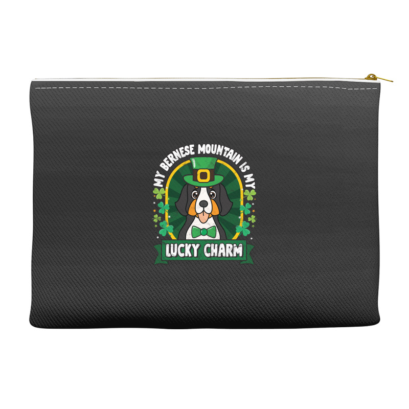 Bernese Mountain Is My Lucky Charm St Patricks Accessory Pouches | Artistshot
