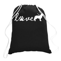 Bernese Mountain Love Dog Pet Lover Gift Drawstring Bags | Artistshot