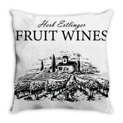 herb ertlinger fruit winesb Throw Pillow | Artistshot