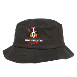 bernese mountain mama dog lover Bucket Hat | Artistshot