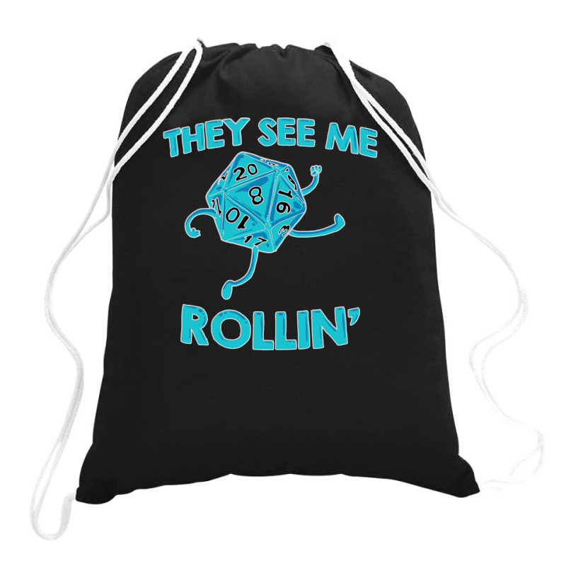 They See Me Rollin' Drawstring Bags | Artistshot