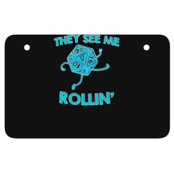 they see me rollin' ATV License Plate | Artistshot