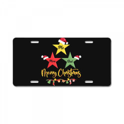 christmas t  shirt family tree christmas wishes kid mom dad gifts t  s License Plate | Artistshot