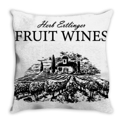 herb ertlinger fruit wines Throw Pillow | Artistshot