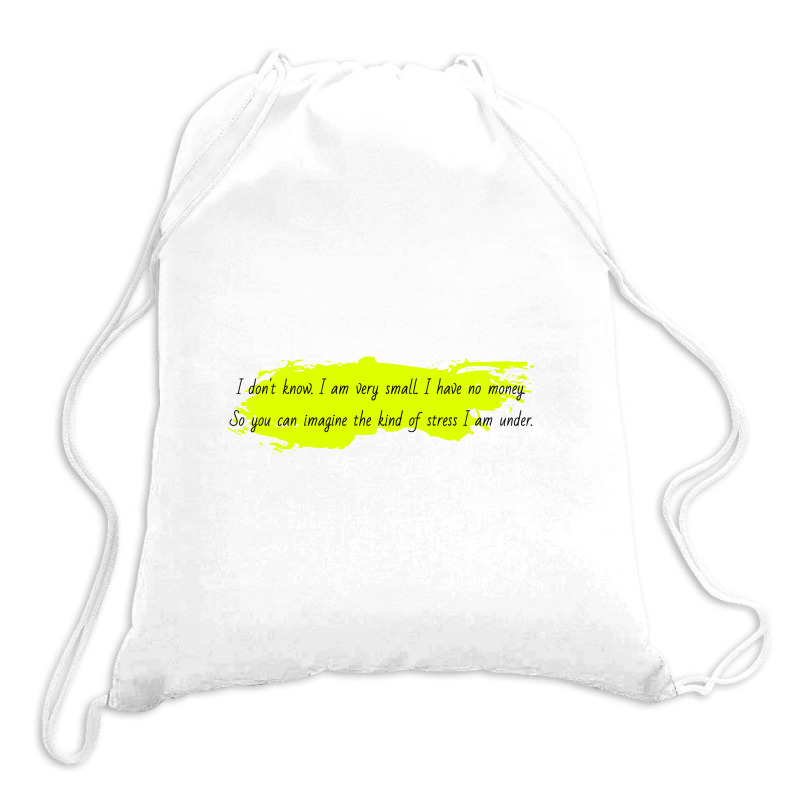 Stress John Mulaney Drawstring Bags | Artistshot