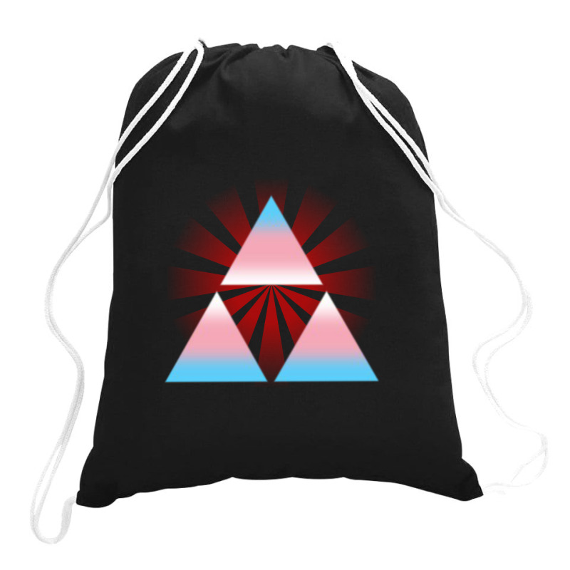 Trans Triforce Drawstring Bags | Artistshot