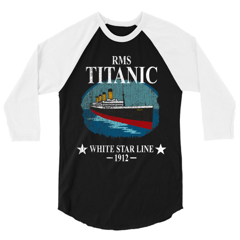 Rms Titanic White Star Line Cruise Ship 1912 Boys Girls Kids 3/4 Sleeve Shirt | Artistshot