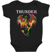 Womens Imagine You Are A Thunder Dragon Breathing Fire With Wings V-ne Baby Bodysuit | Artistshot