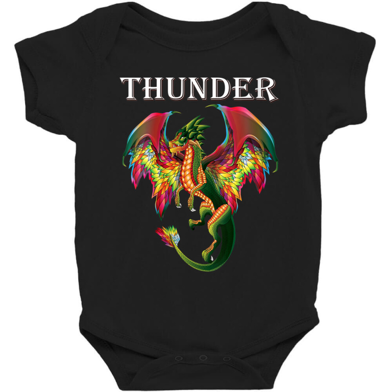 Womens Imagine You Are A Thunder Dragon Breathing Fire With Wings V-ne Baby Bodysuit by cm-arts | Artistshot