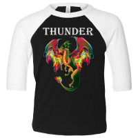 Womens Imagine You Are A Thunder Dragon Breathing Fire With Wings V-ne Toddler 3/4 Sleeve Tee | Artistshot