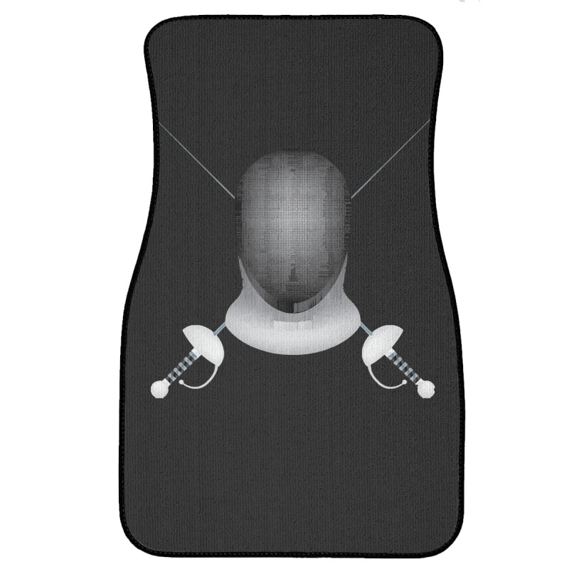 Fencing Fencing - Crossed Fencing Swords And Fencing Mask Front Car Mat | Artistshot