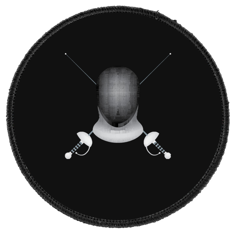 Fencing Fencing - Crossed Fencing Swords And Fencing Mask Round Patch | Artistshot