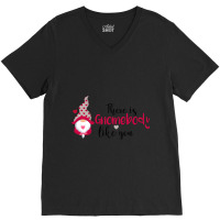 There Is Gnombody V-neck Tee | Artistshot