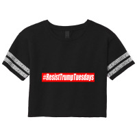 Resisttrumptuesday Rally And Protest Shirt Against Trump Relaxed Fit Scorecard Crop Tee | Artistshot