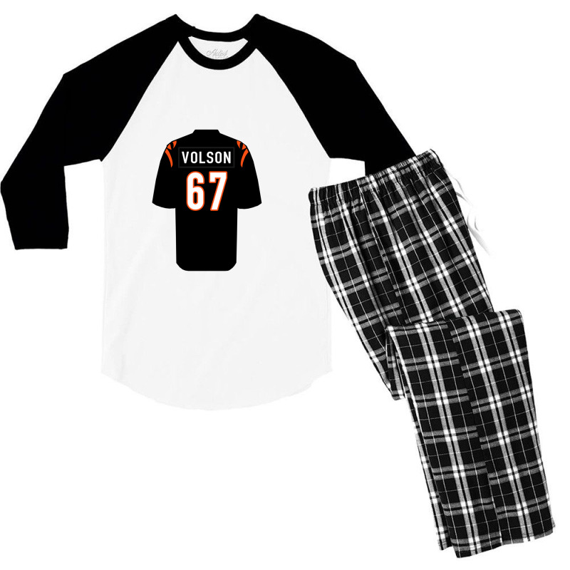 Cordell Volson Jersey Men's 3/4 Sleeve Pajama Set | Artistshot