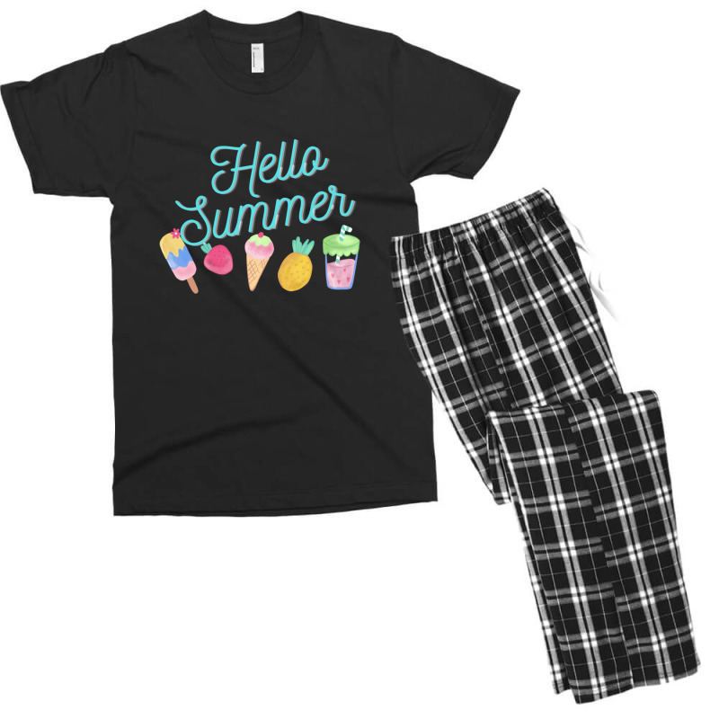 Hello Summer Tshirt 1 Men's T-shirt Pajama Set | Artistshot