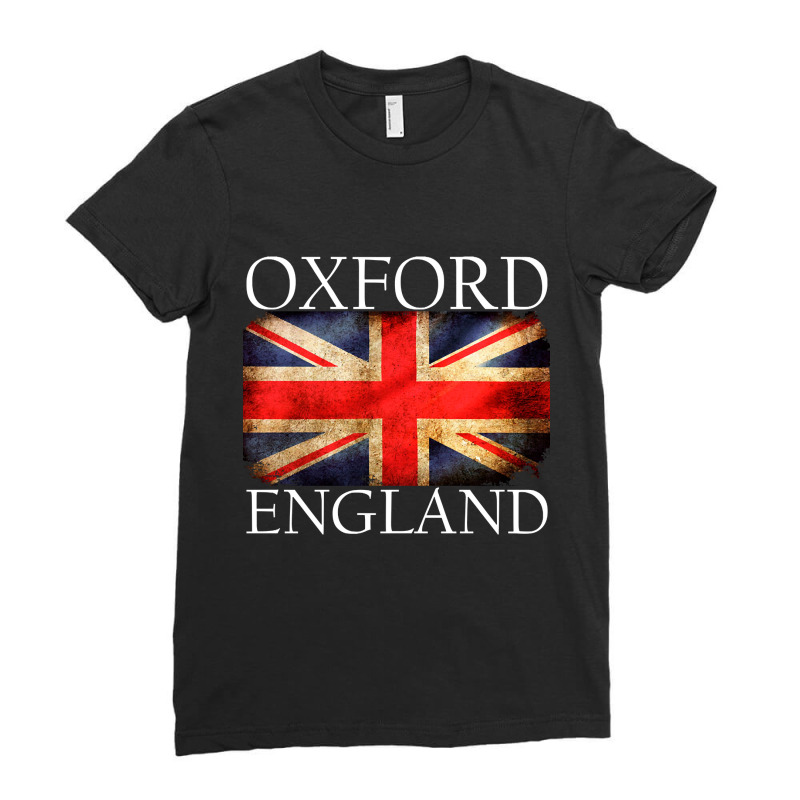 Oxford England Union Jack Flag Ladies Fitted T-Shirt by lykhongduong9enev3 | Artistshot