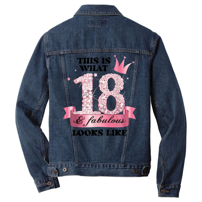 18 & Fabulous I Pink White Party Group Candid Photo Outfit Men Denim Jacket | Artistshot