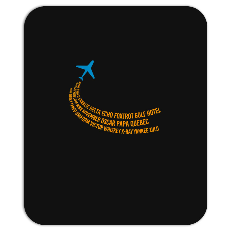 Phonetic Alphabet Gift Pilot Airplane Mousepad | Artistshot