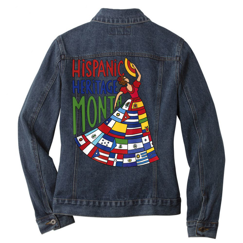 Latin American Heritage Month Ladies Denim Jacket by Clinical | Artistshot