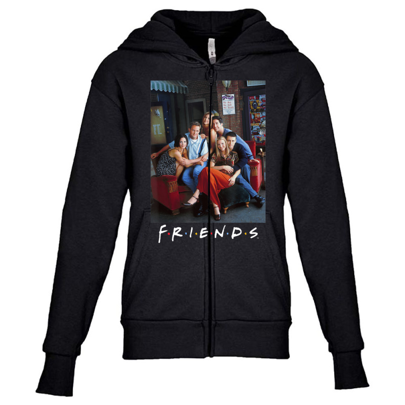 Friends Group Cast Cafe Photo Youth Zipper Hoodie | Artistshot