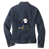 Cristian Romero Not Comitting A Foul Ladies Denim Jacket | Artistshot