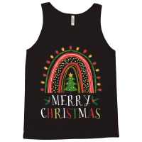 Christmas Matching Family Shirt Rainbow Xmas Tree Lights Tank Top | Artistshot