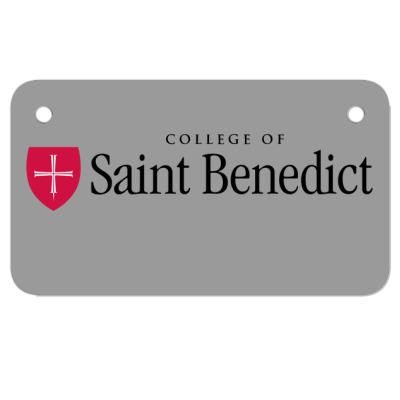 College Of Saint Benedict Motorcycle License Plate Designed By Sophiavictoria