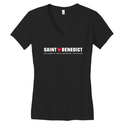 College Of Saint Benedict Women's V-neck T-shirt Designed By Sophiavictoria