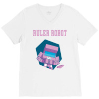 Ruler Robot V-neck Tee | Artistshot