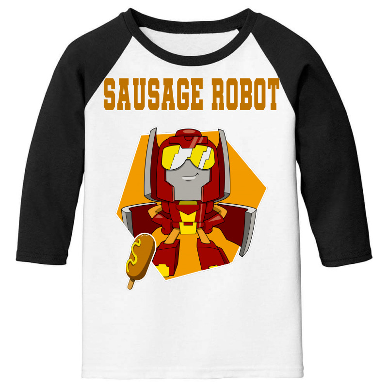 Sausage Robot Youth 3/4 Sleeve | Artistshot