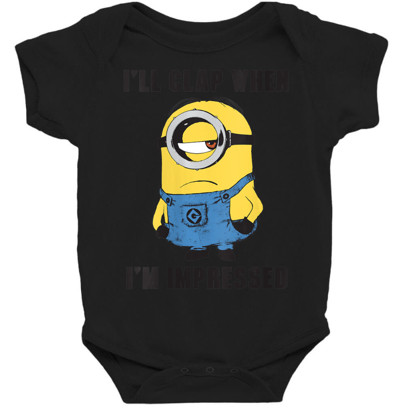 Ill Clap When Im Impressed Portrait Baby Bodysuit | Artistshot