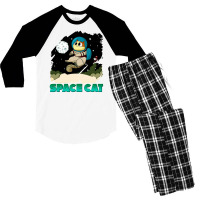 Space Cat Men's 3/4 Sleeve Pajama Set | Artistshot