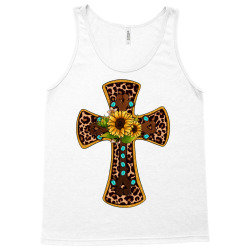 leopard gemstone sunflower cross Tank Top | Artistshot